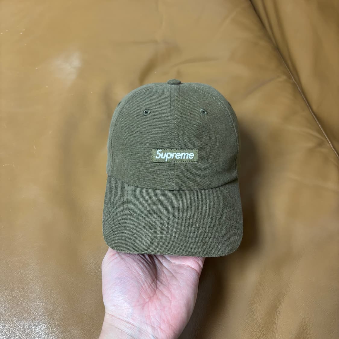 슈프림 6패널 볼캡 모자 코듀라 올리브 상품이미지2