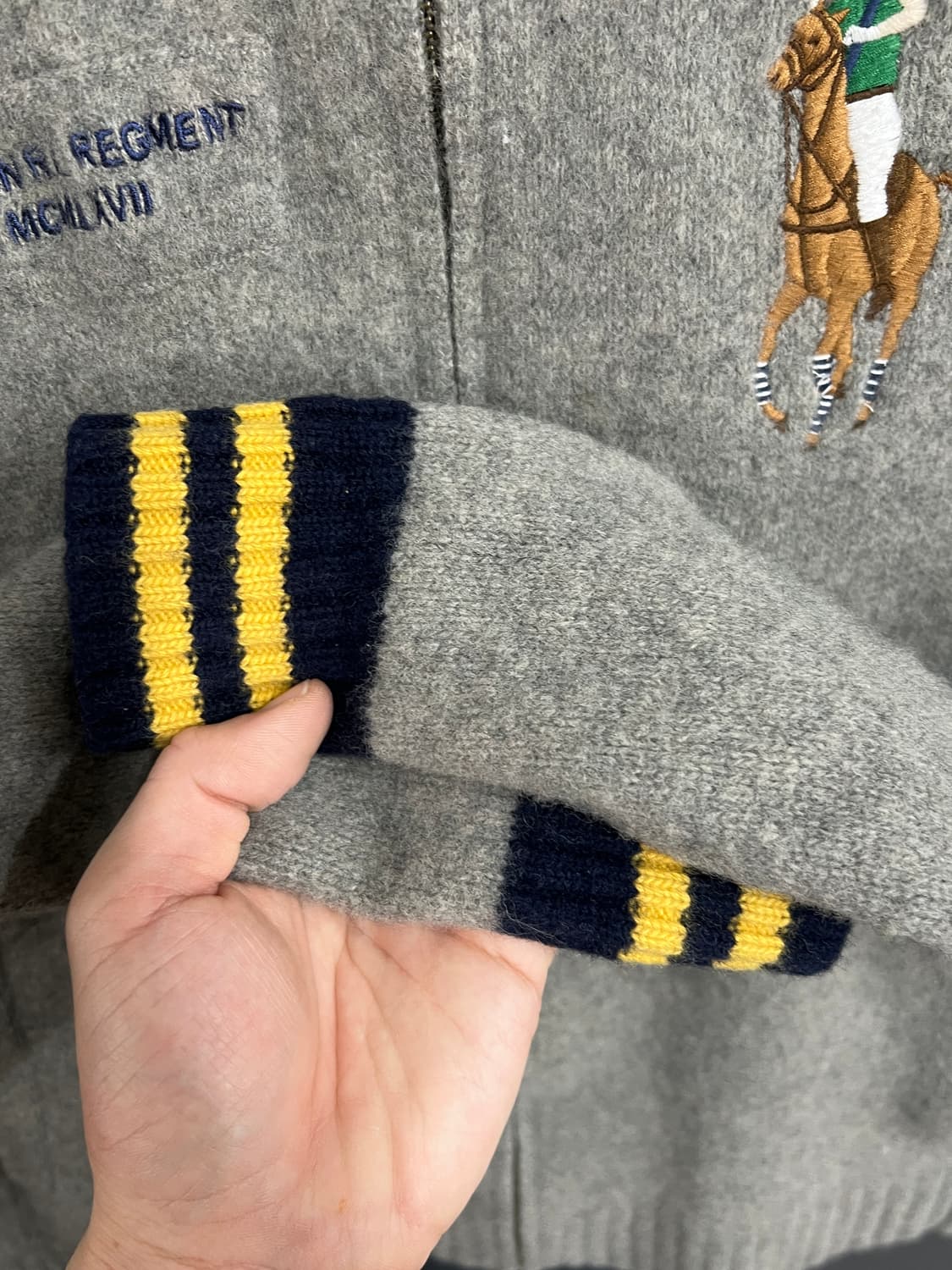 Polo Ralph Lauren 램스울 빅포니 니트 집업 상품이미지5