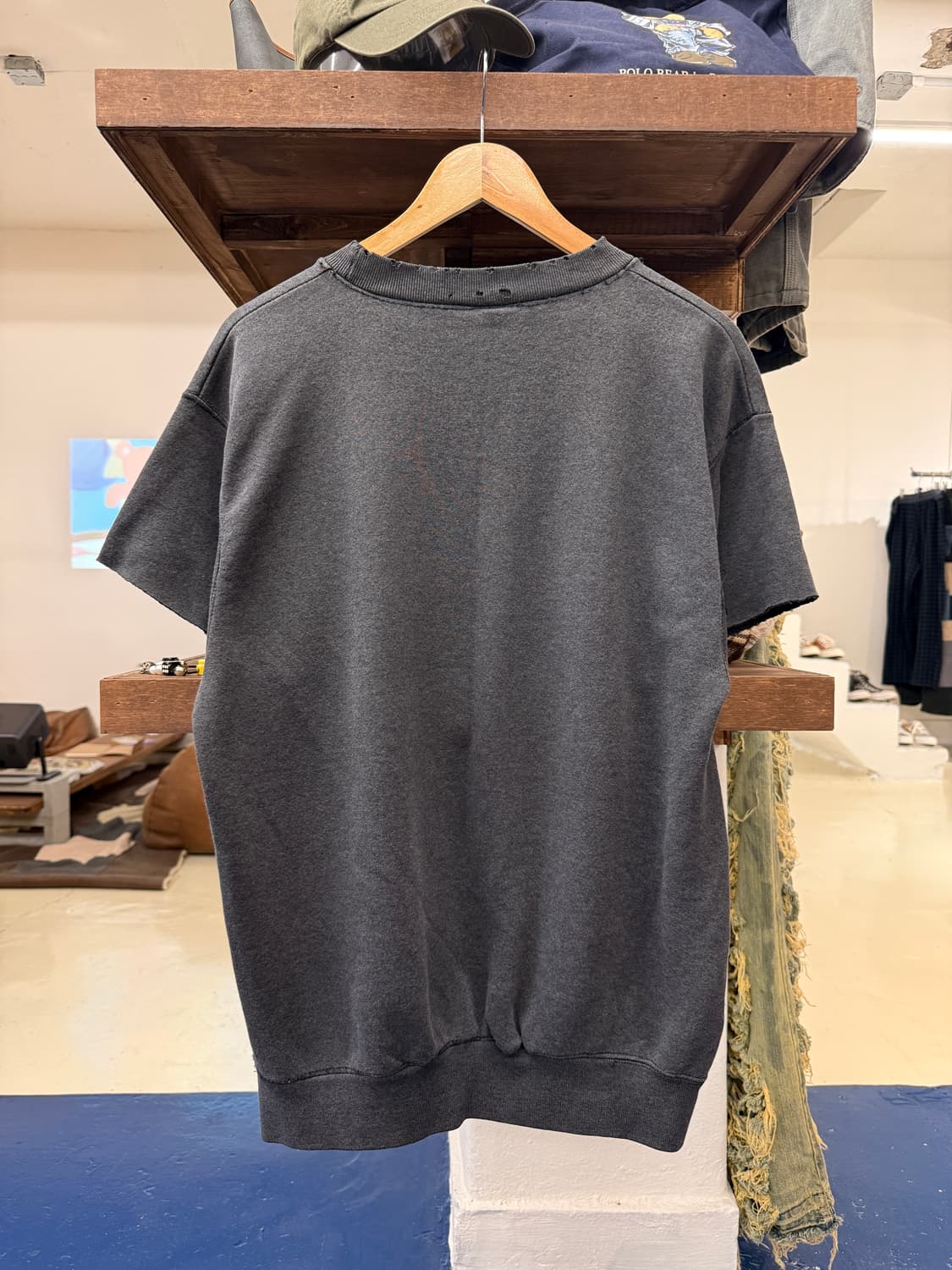 1990s TEXAS 커팅암 스웻 반팔티 상품이미지4