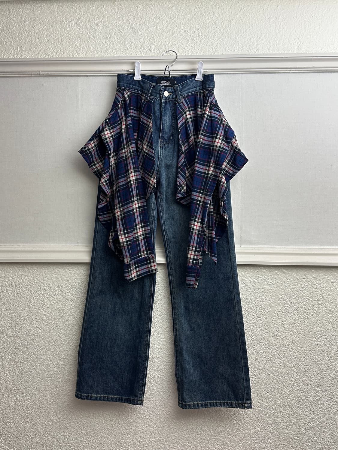 RHNDE 셔츠 레이어드 데님 팬츠 상품이미지6