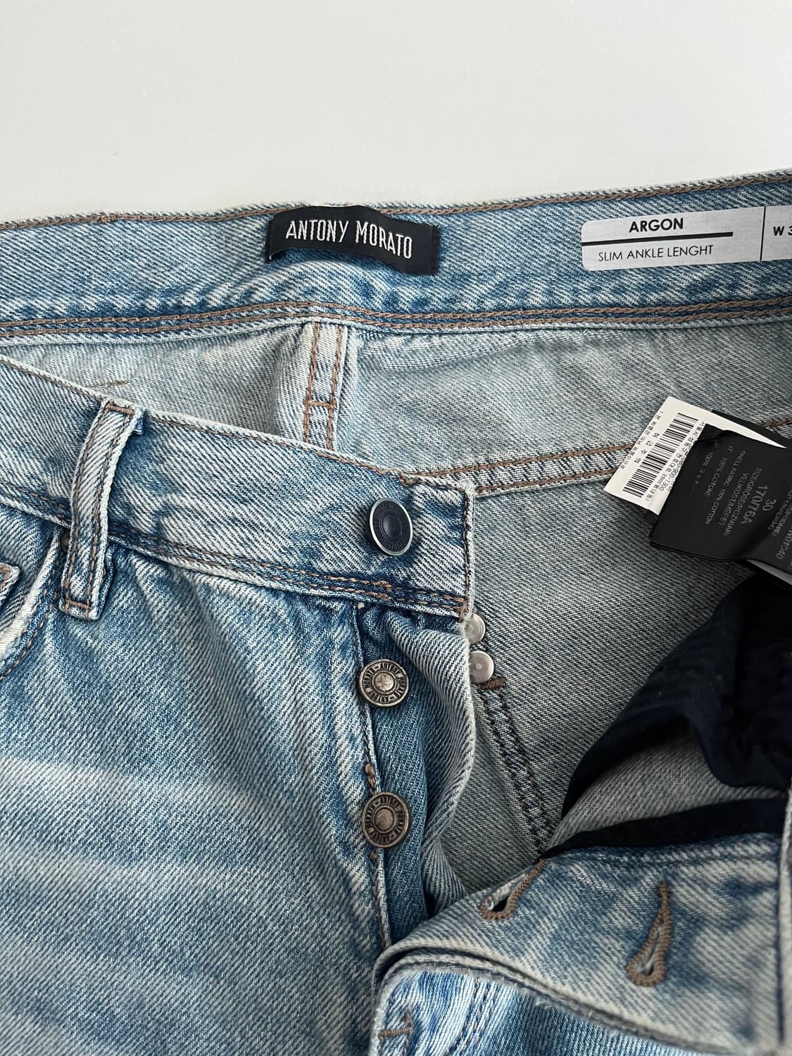 30) 안토니 모라토 데님 청바지 연청 상품이미지5