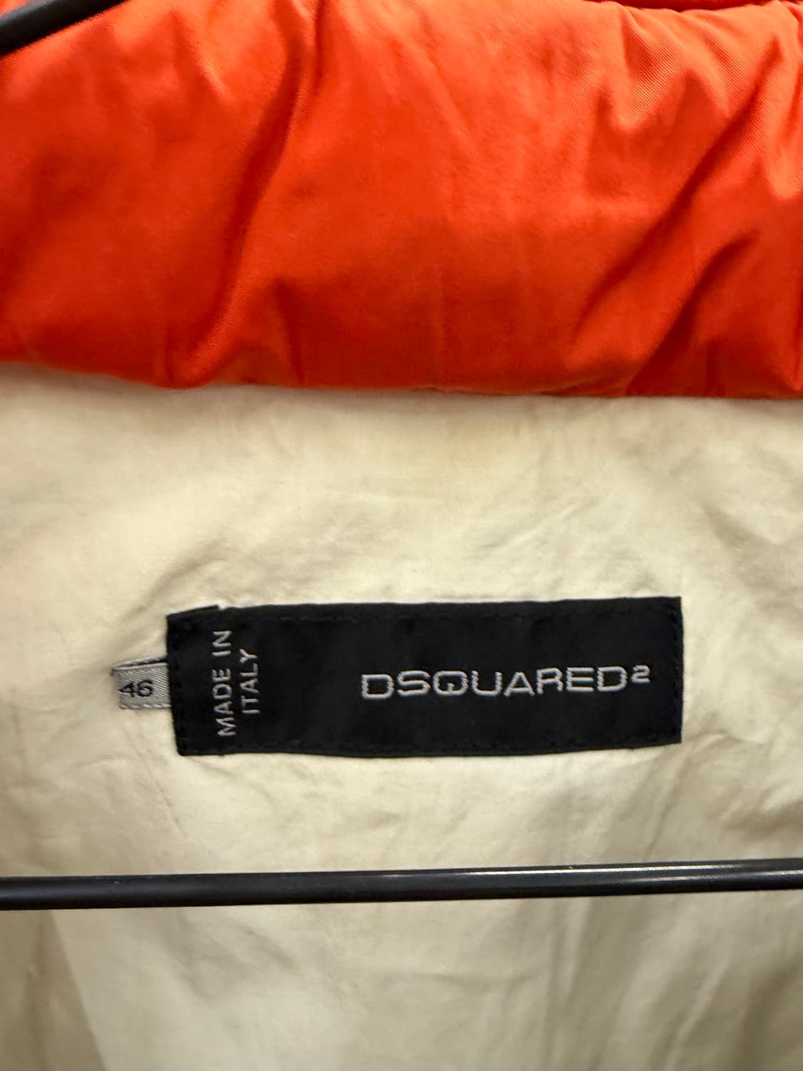 디스퀘어드2 카키색 오렌지 포인트 포켓 조끼 95 상품이미지3