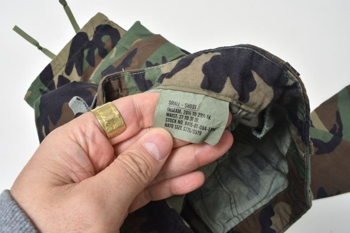 오리지널 카모 BDU 전투복 바지 S 상품이미지4