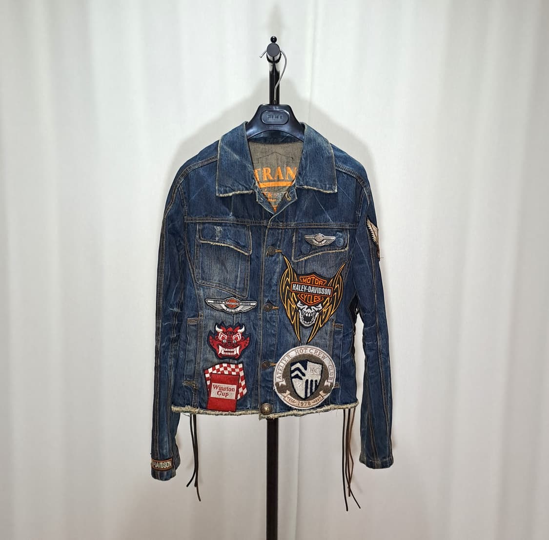 (택포) 할리패치 커스텀 데님자켓 95 B137 상품이미지2