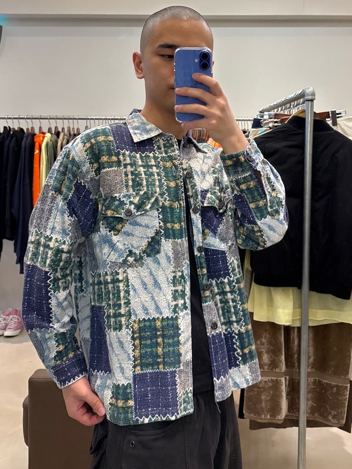 80s Break off 패치워크 셔츠 상품이미지9