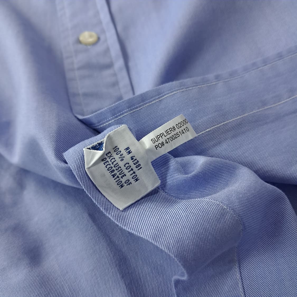 CK408 L 폴로 트윌 스프레드칼라 클래식블루 셔츠 남방 상품이미지5