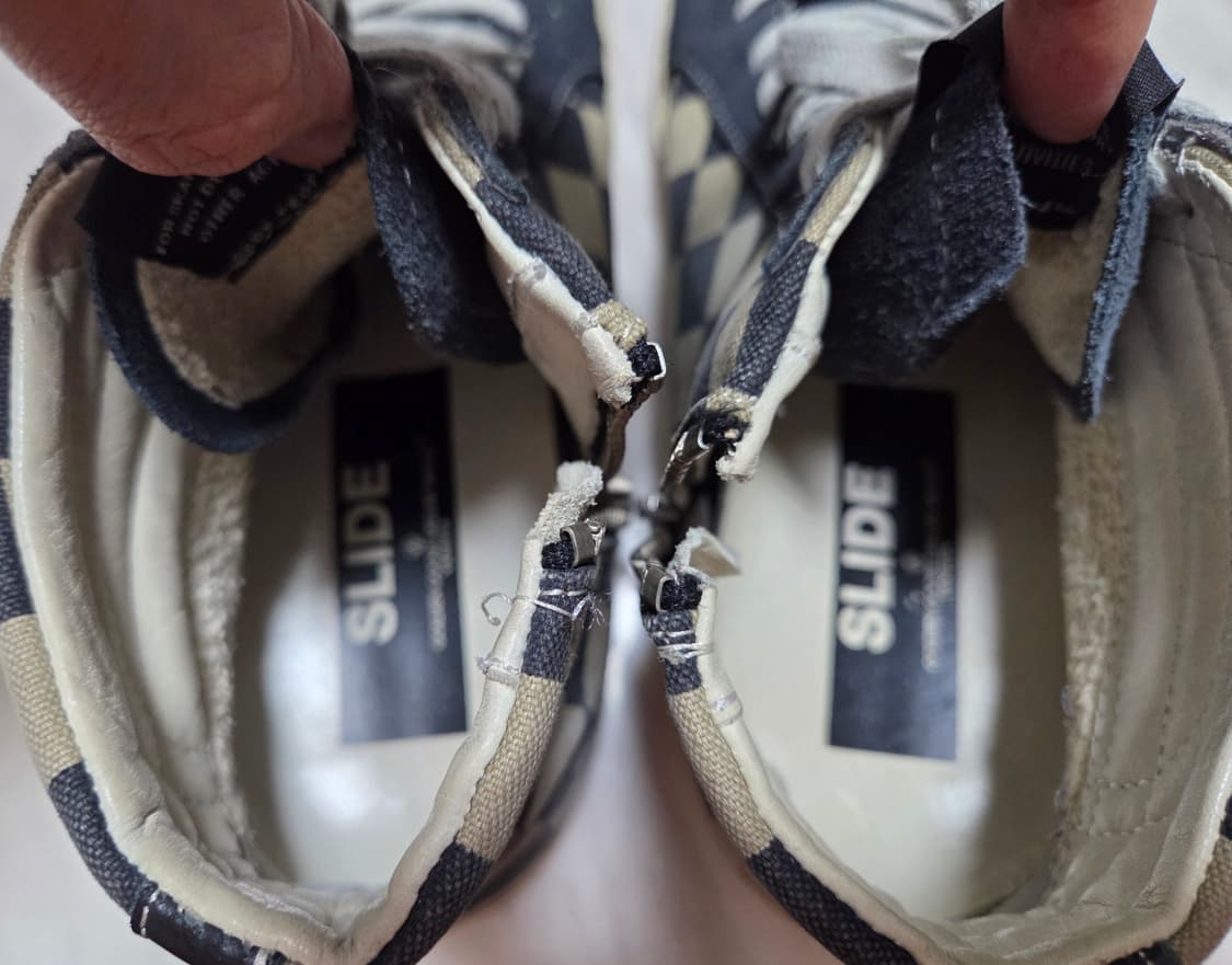 골든구스 슬라이드 체크 하이탑 스니커즈 상품이미지9