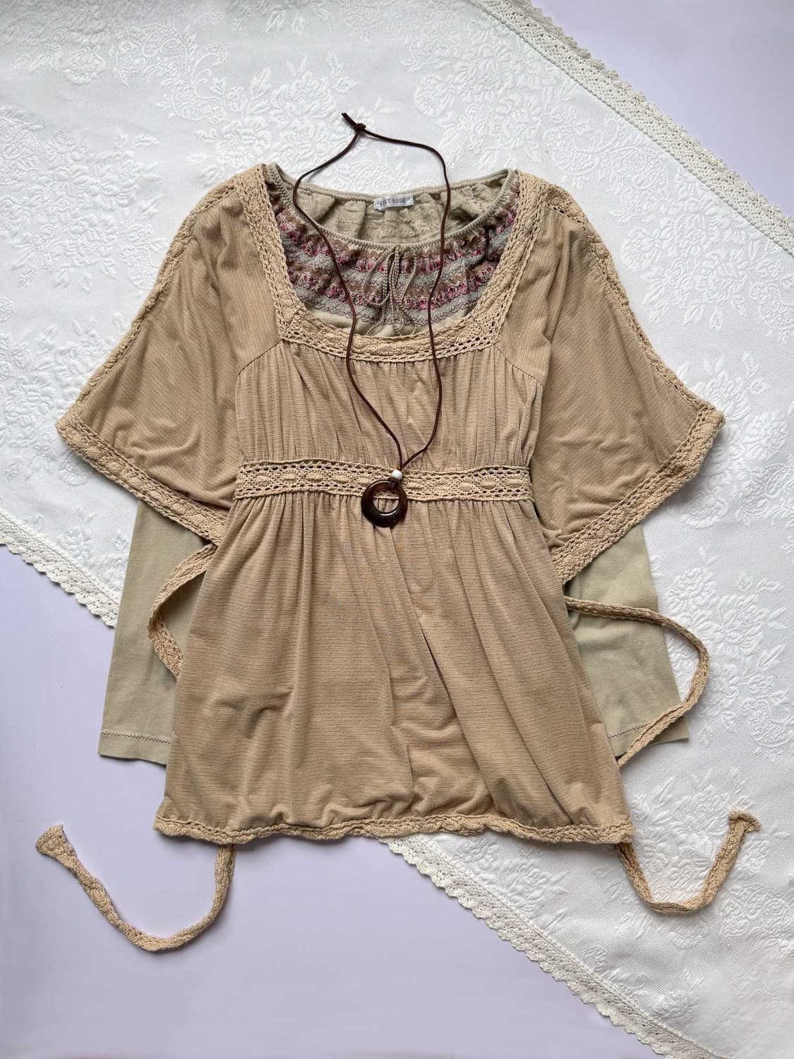 Square-neck Cotton Blouse 0290 상품이미지1