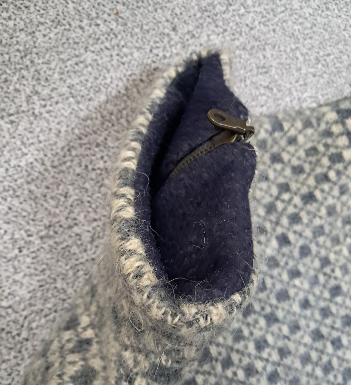 아이슬란드 노르딕 패턴 울집업 니트 스웨터 상품이미지4