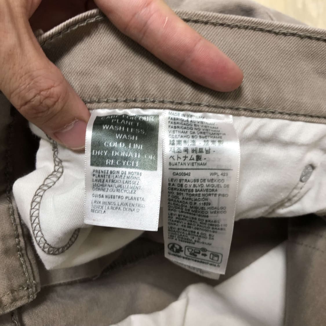 (40) 리바이스 Levi's 505 레귤러핏 올리브 그레이 데님 505 상품이미지6