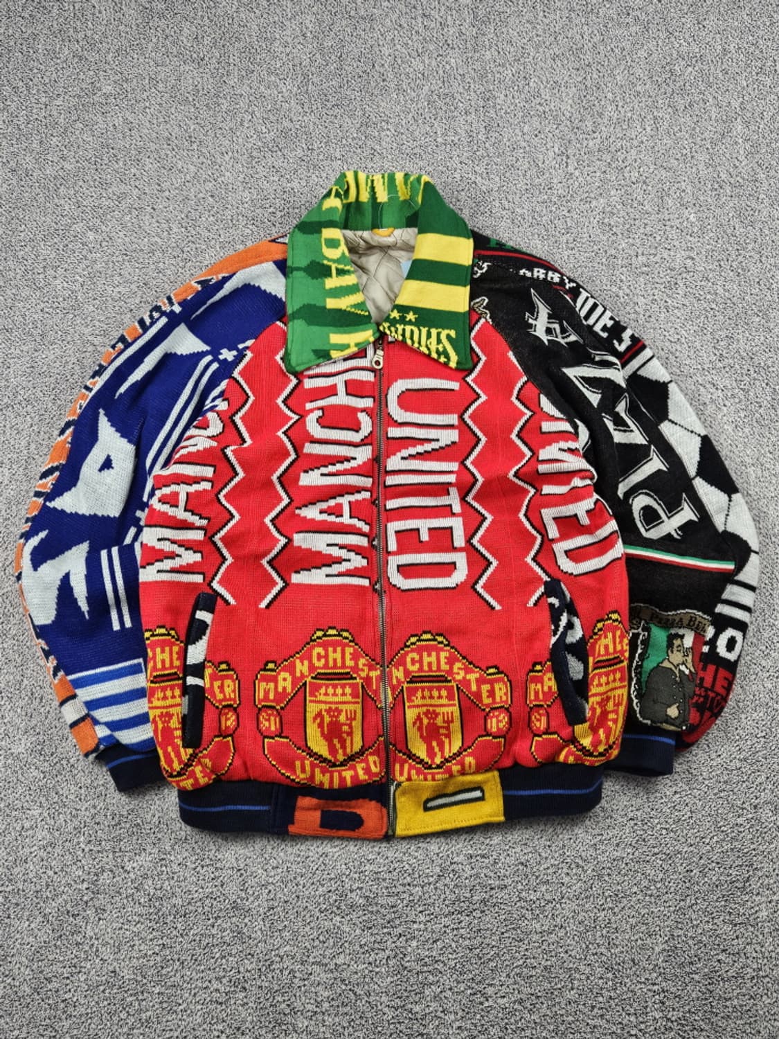 리메이크 풋볼 머플러 니트집업 자켓 ( XL ) / 9969 상품이미지1