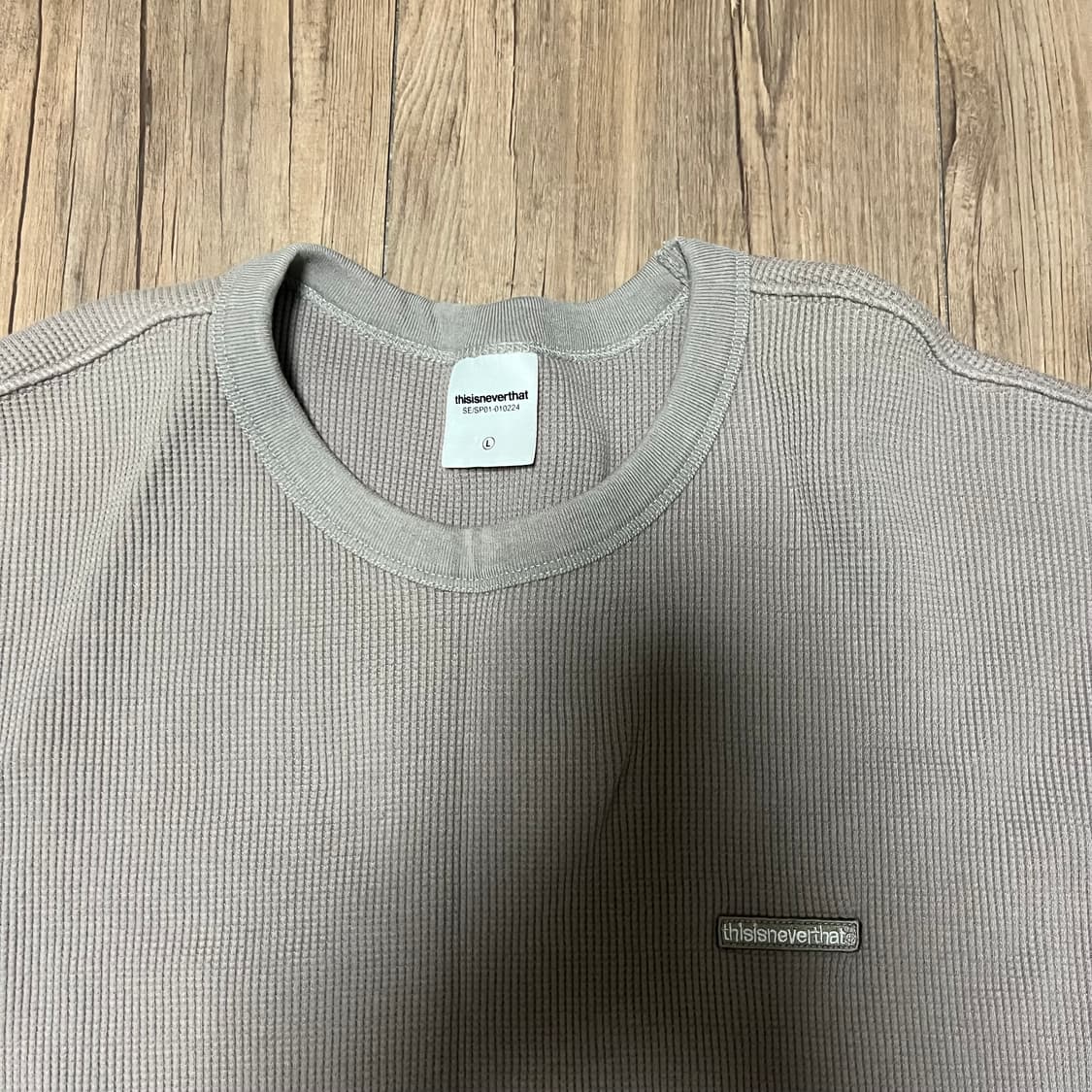 [Thisisneverthat]디스이즈네버댓 와플베이지 티 상품이미지5