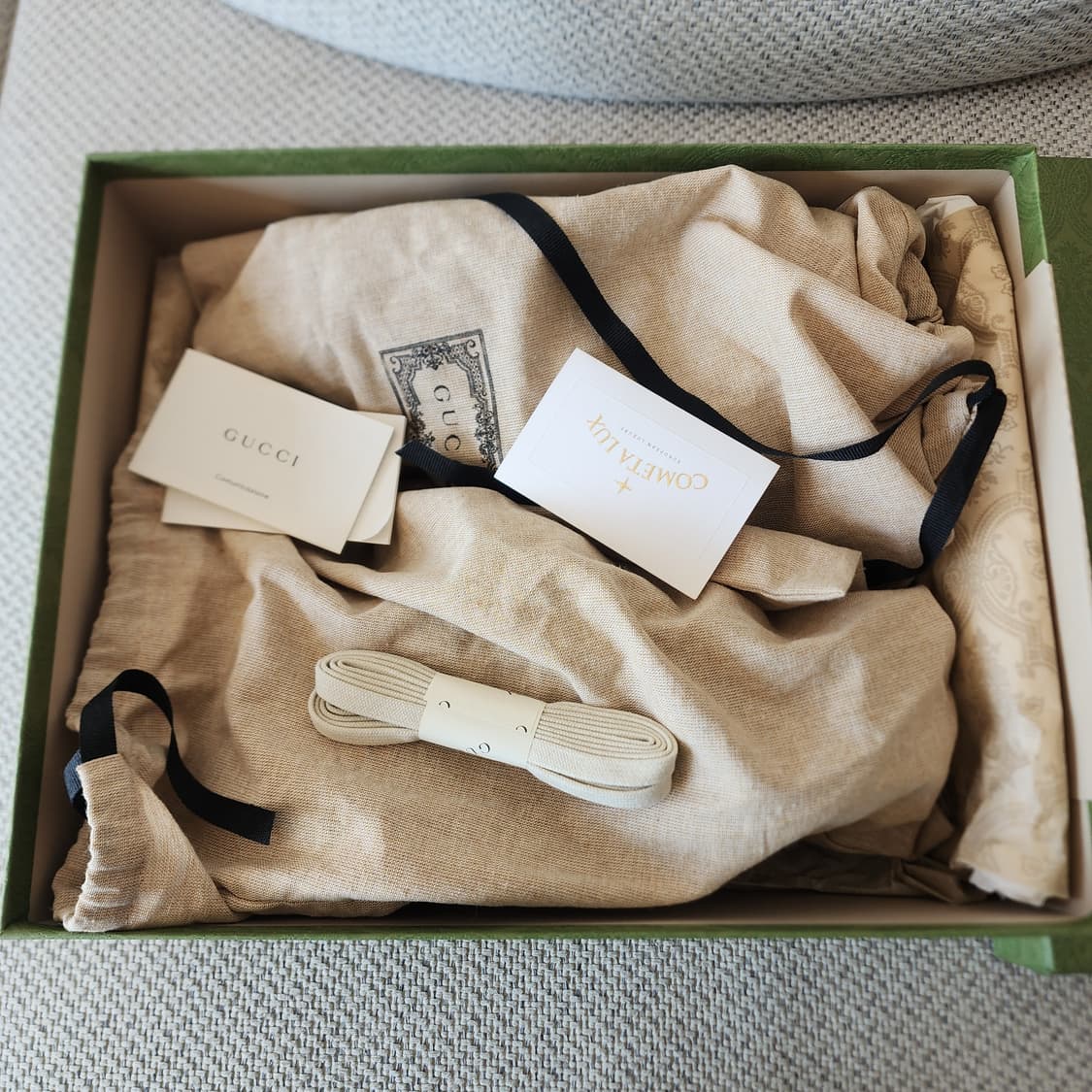 초민트급 구찌 GG 슈프림 라이톤 스니커즈 네이비 블랙 265 상품이미지9