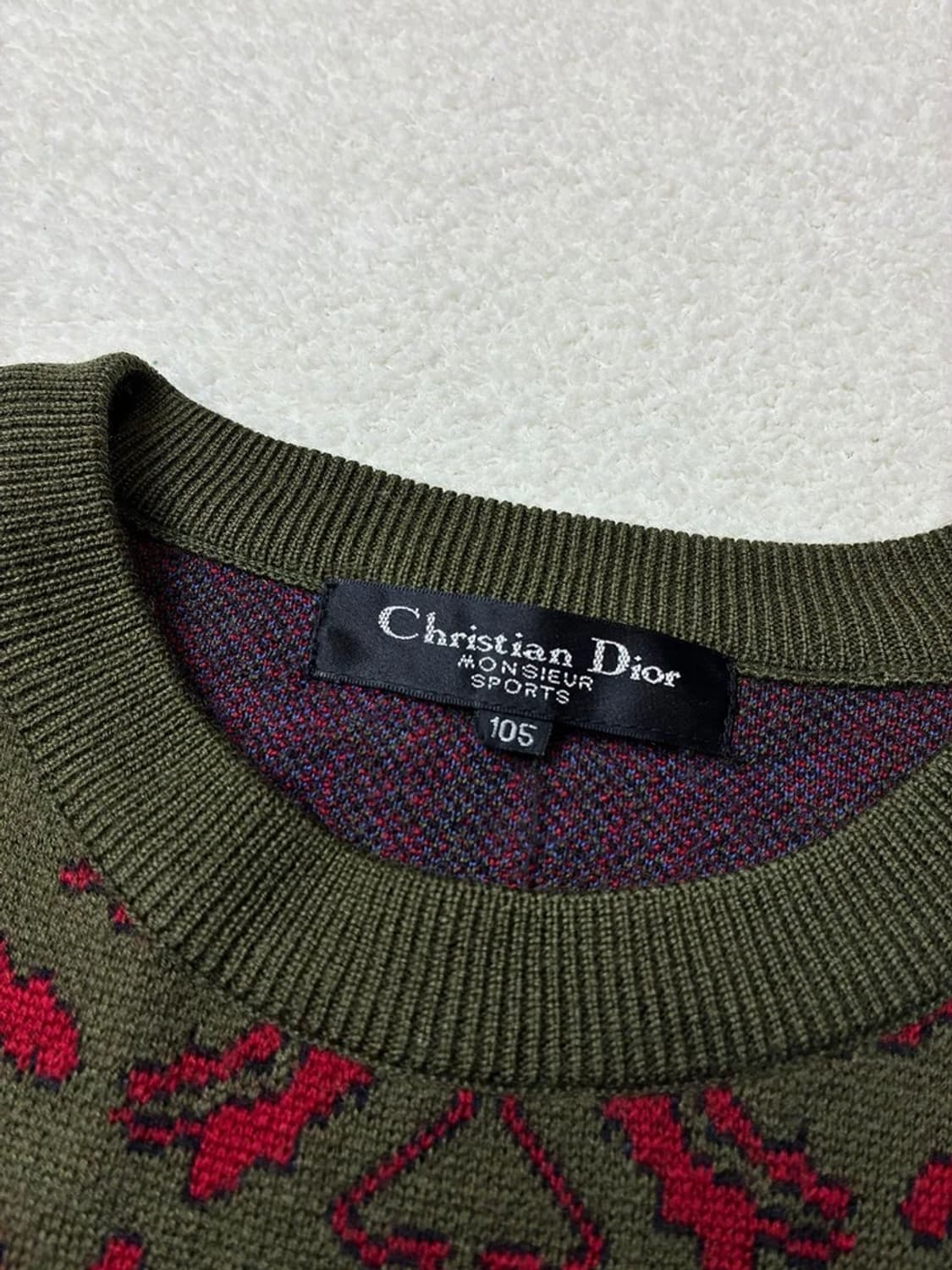 크리스찬디올 90's 멀티 배색 울 100% 니트 PN5802    상품이미지7