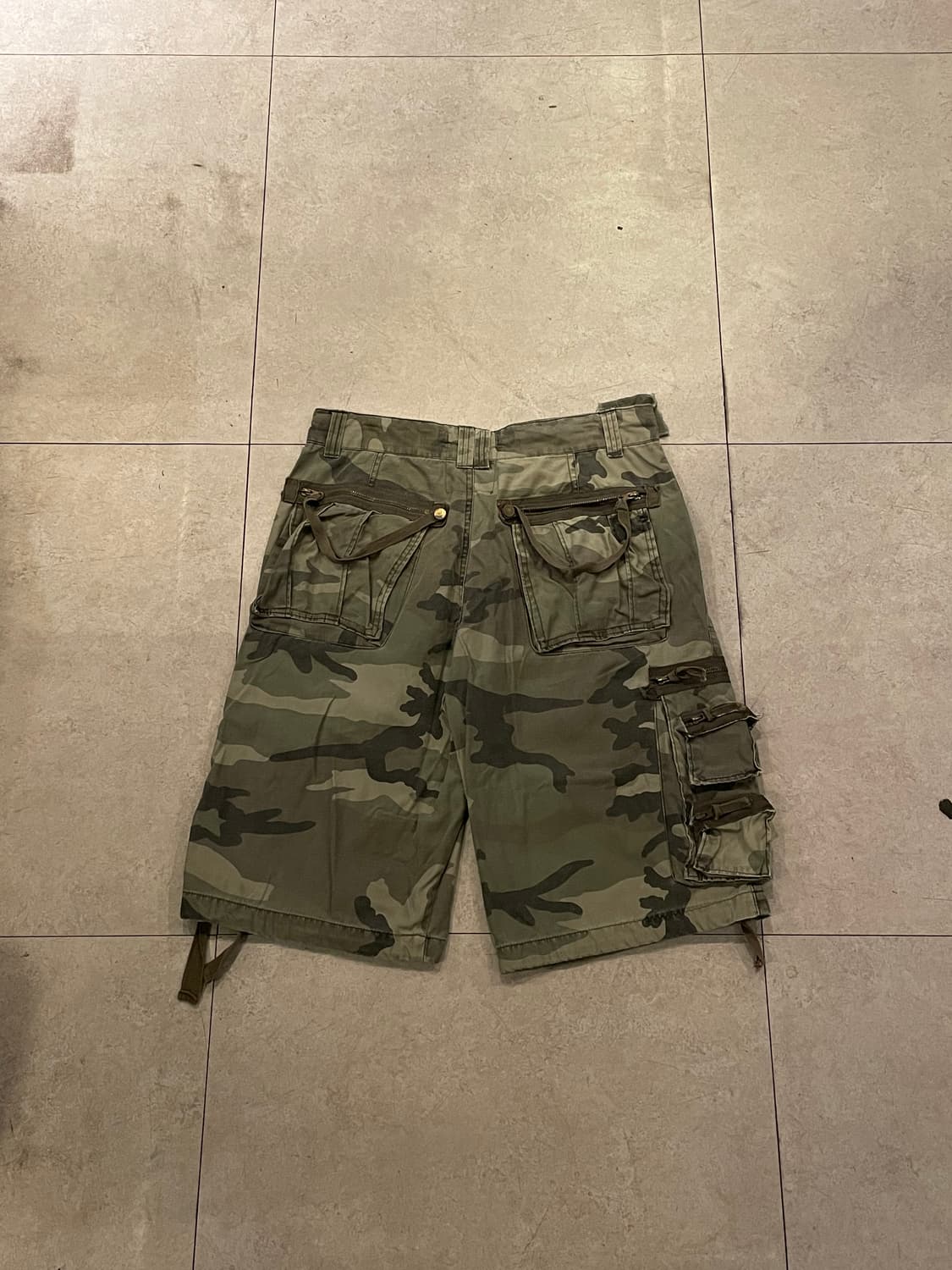 Time credit 타임크레딧 카모 카고 반바지 상품이미지1