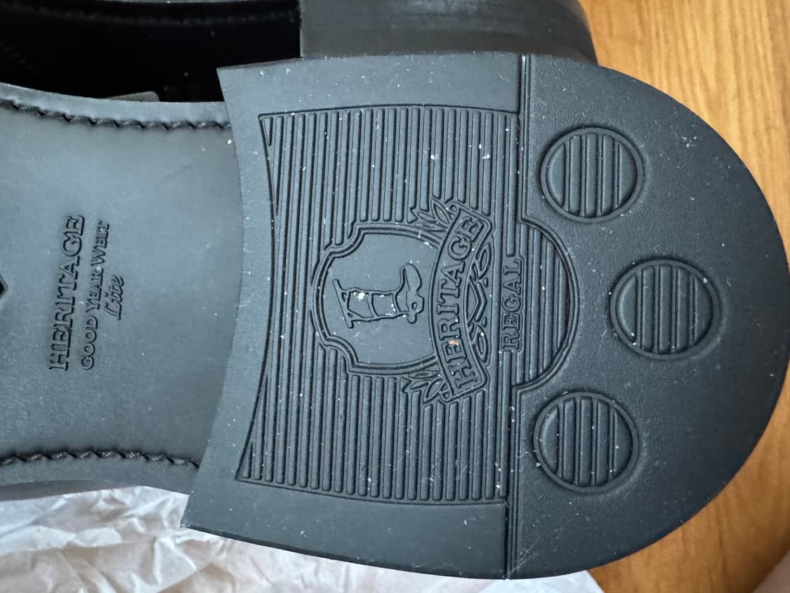 금강제화 헤리티지 리갈 플레인 더비 블랙 275 HEROXG5505F1 상품이미지4