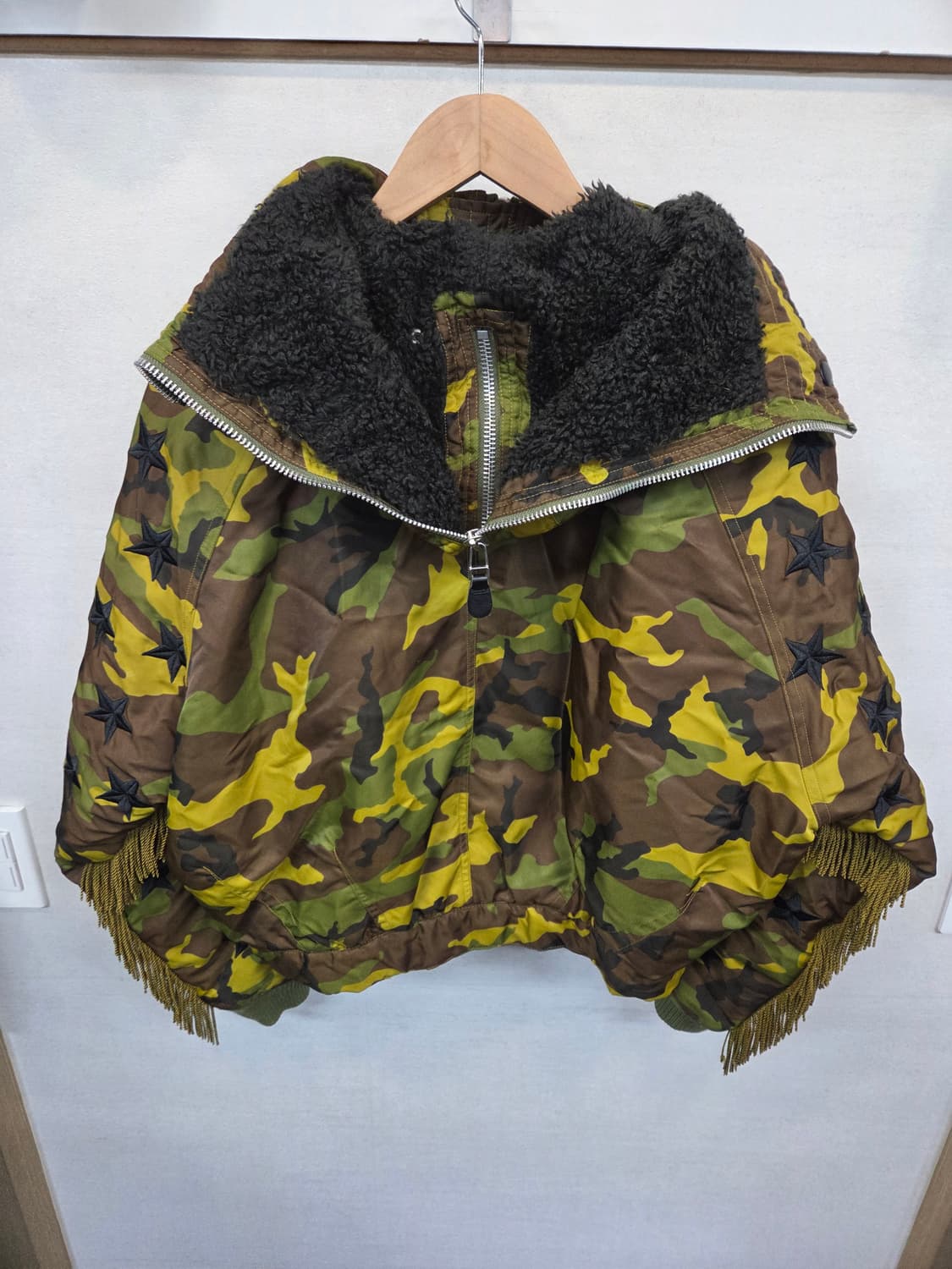 아디다스 제레미스캇 여성 카모 스타 멀티자수 셰르파 봄버자켓 xl 상품이미지3