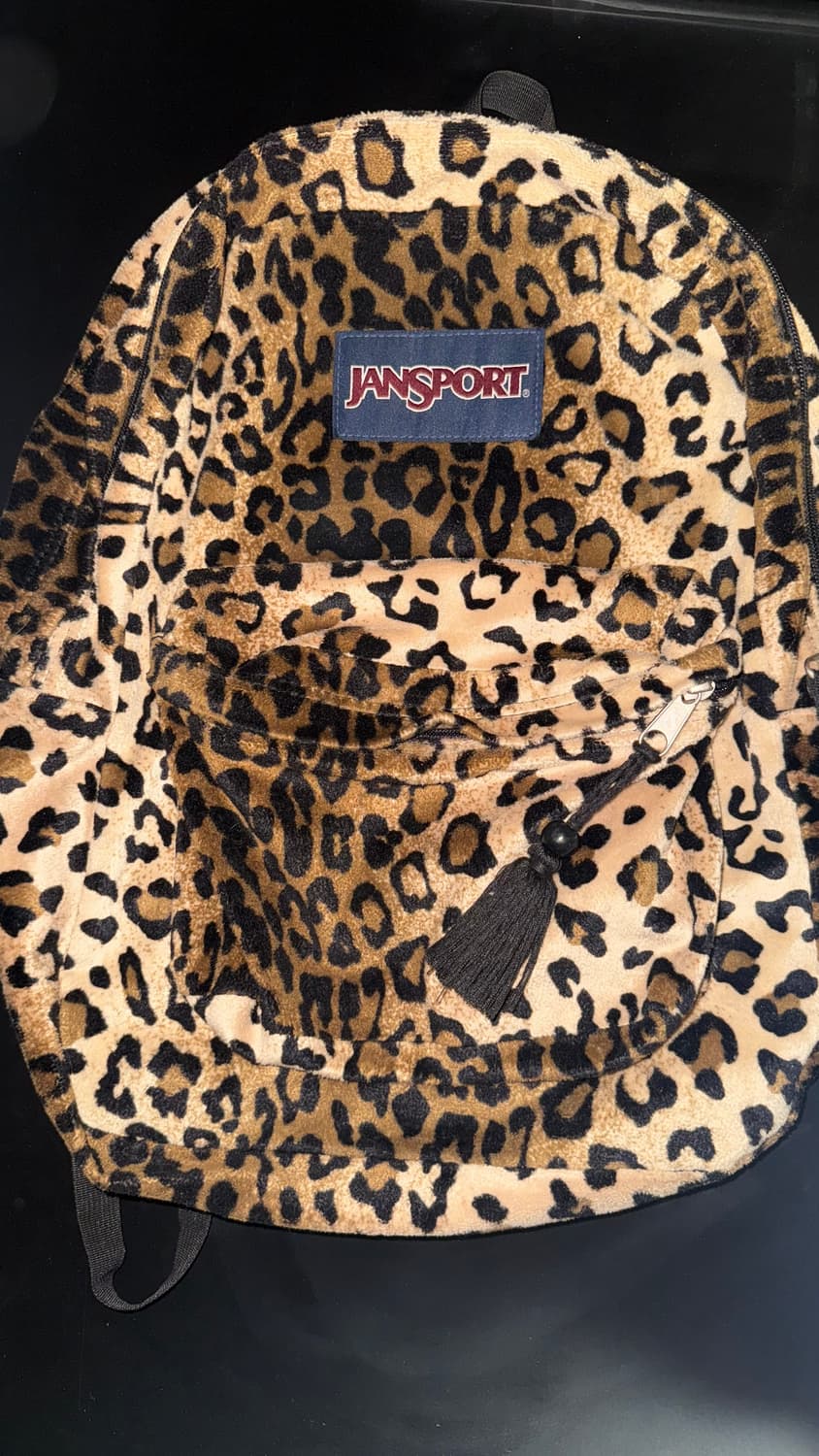 잔스포츠 레오파드 호피 벨벳 백팩 상품이미지1
