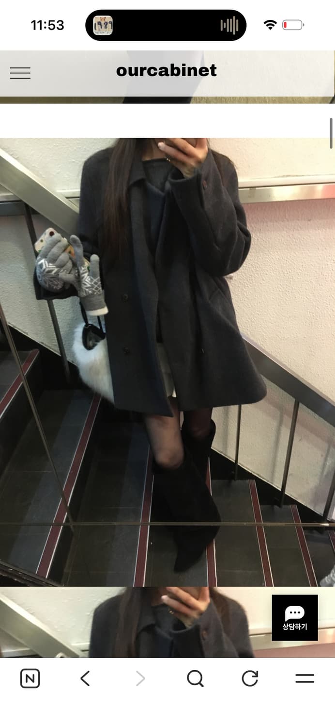 아워캐비넷 ourcabinet roma half coat 르미엘 코트 상품이미지3