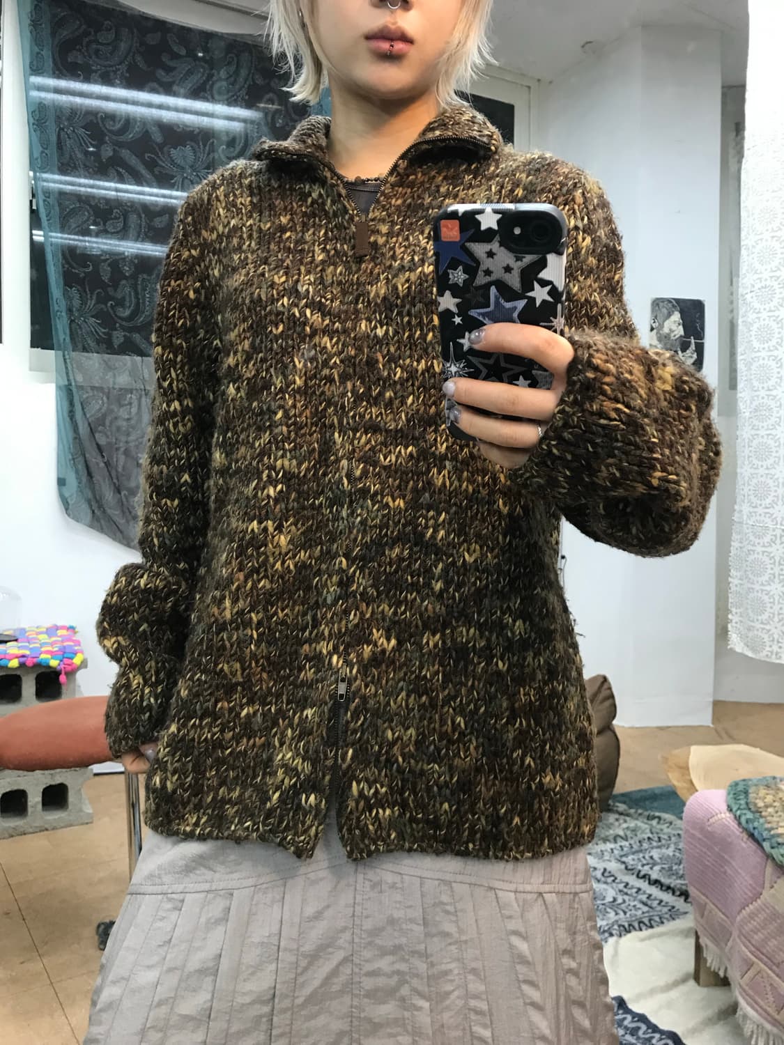 캘빈클라인 투웨이 니트 집업  상품이미지2