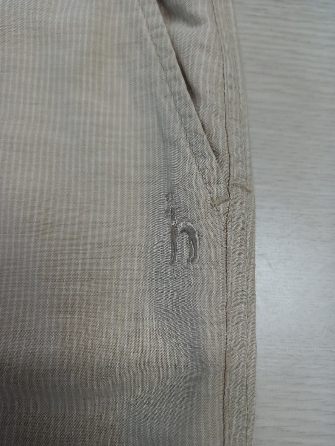 32 HAZZYS 여름용 면바지 연베이지 32-394 상품이미지5