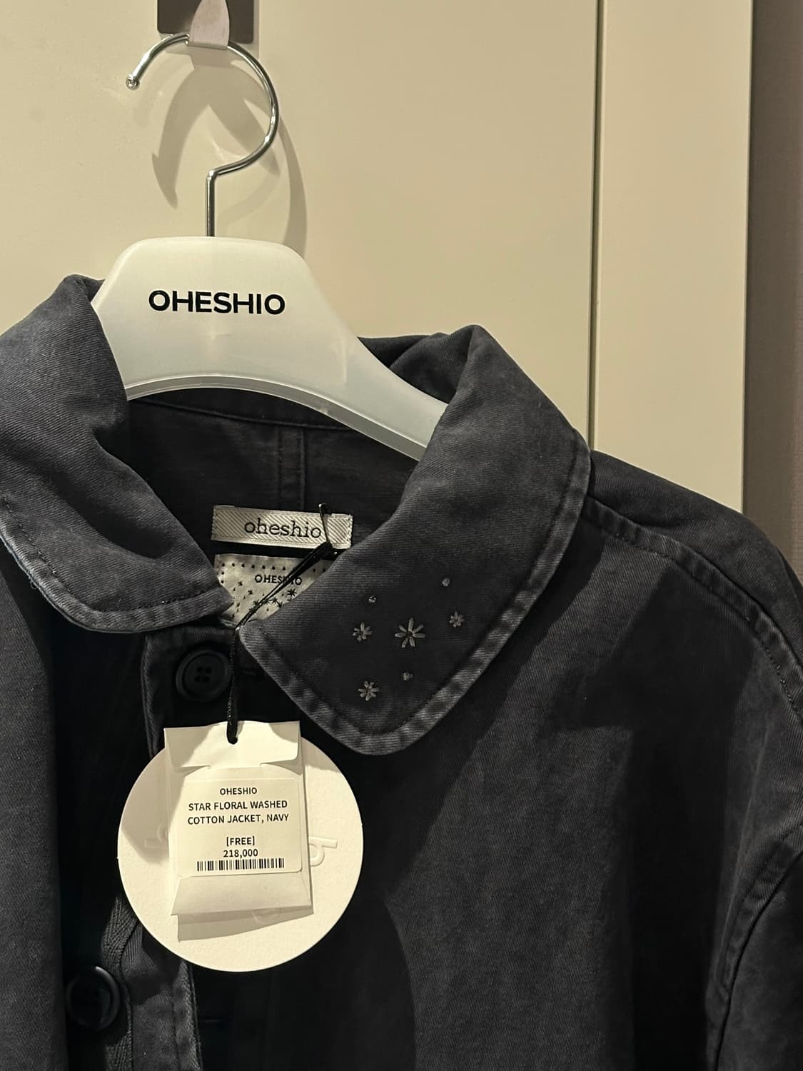 오헤시오 STAR FLORAL WASHED COTTON JACKET 상품이미지2