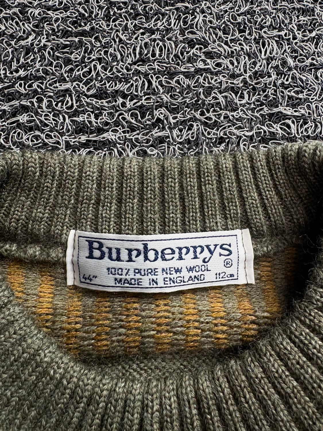 버버리 아카이브 센터 자수로고 울 니트 3047 상품이미지3