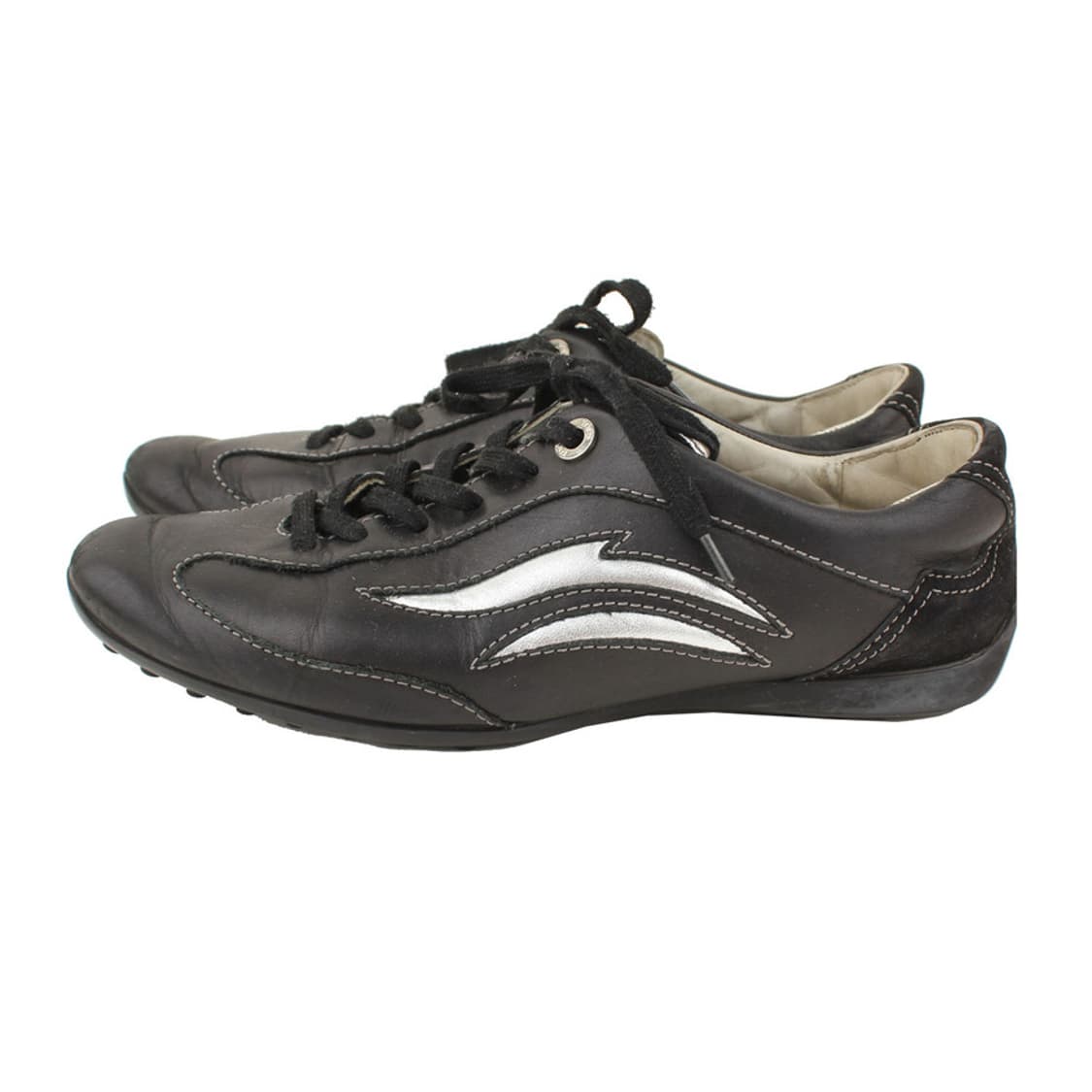 토즈 블랙 실버 스티치 스니커즈 37 상품이미지1