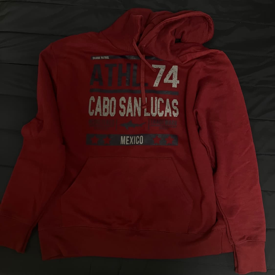 무배) 버건디 후드티 상품이미지2