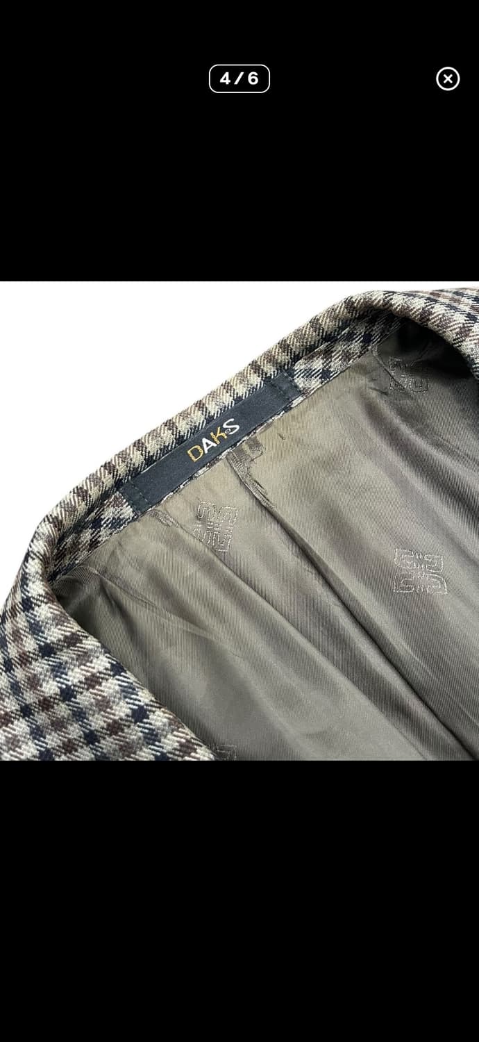 닥스 투버튼 체크 블레이저 상품이미지4