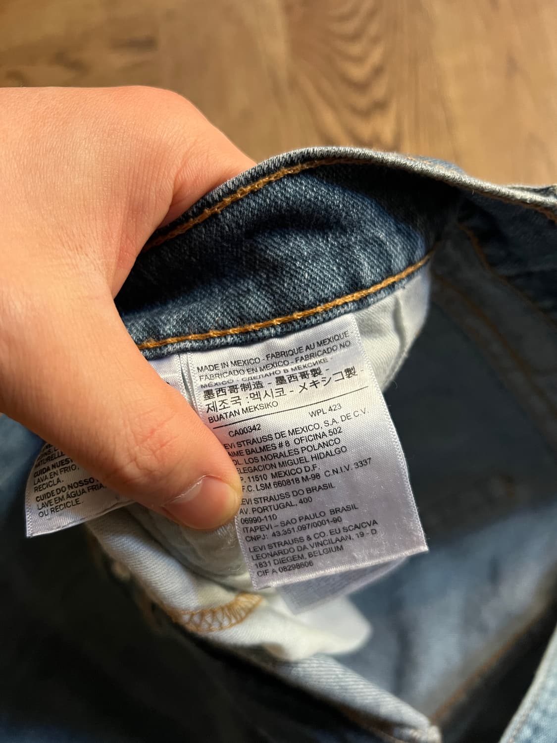 [38]리바이스 505 레귤러 스트레이트핏 빈티지 워싱 데님 팬츠 상품이미지6