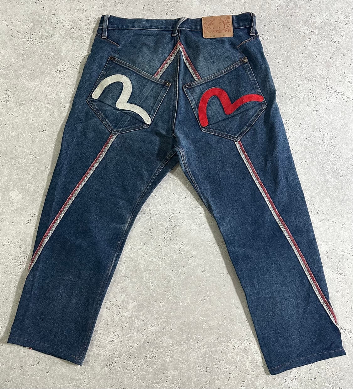 00s EVISU 0455 자수 새깅 데님 /709 상품이미지3