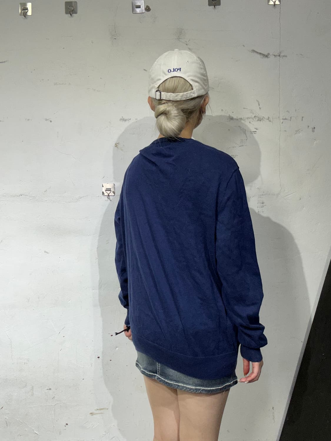 폴로 랄프 로렌 네이비 브이넥 맨투맨 M 상품이미지3