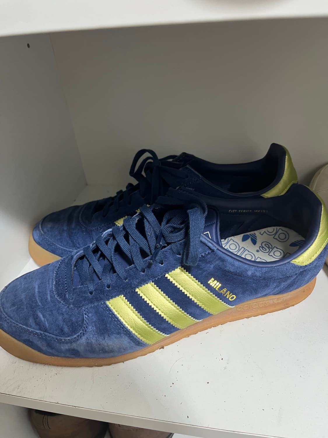 아디다스 밀라노 Adidas Milano OG Navy Gold - Si 상품이미지3