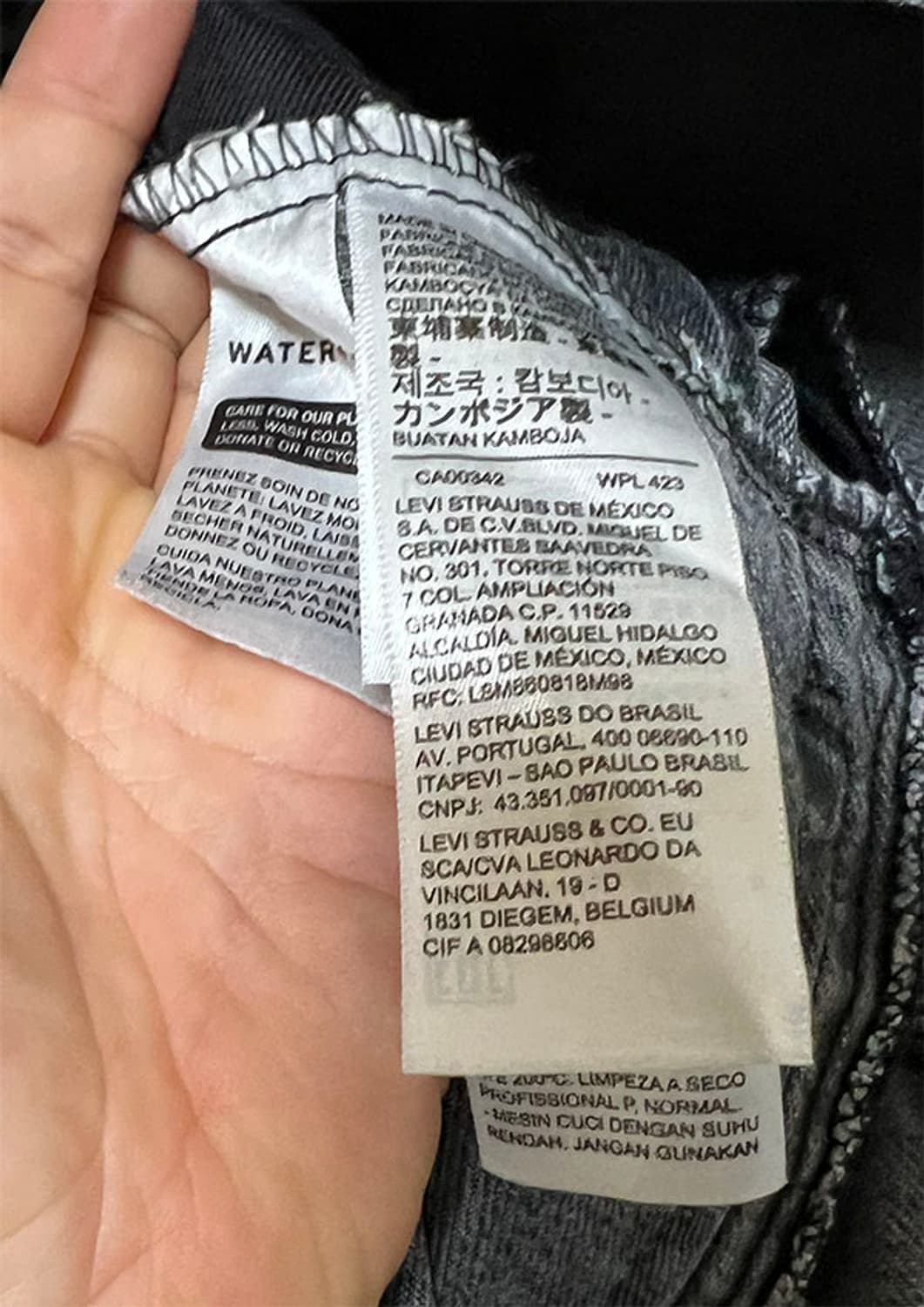 리바이스 남자 데님자켓 트러커 춘추 흑청 L 100 상품이미지6