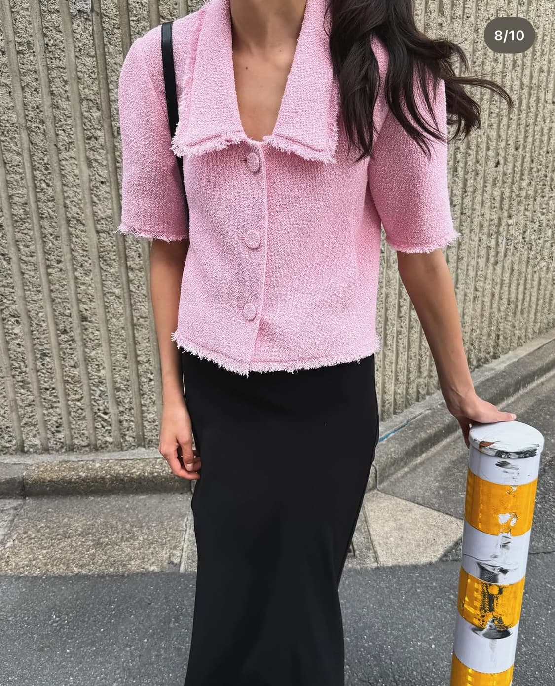 오르 오드리 트위트 자켓 핑크 상품이미지2