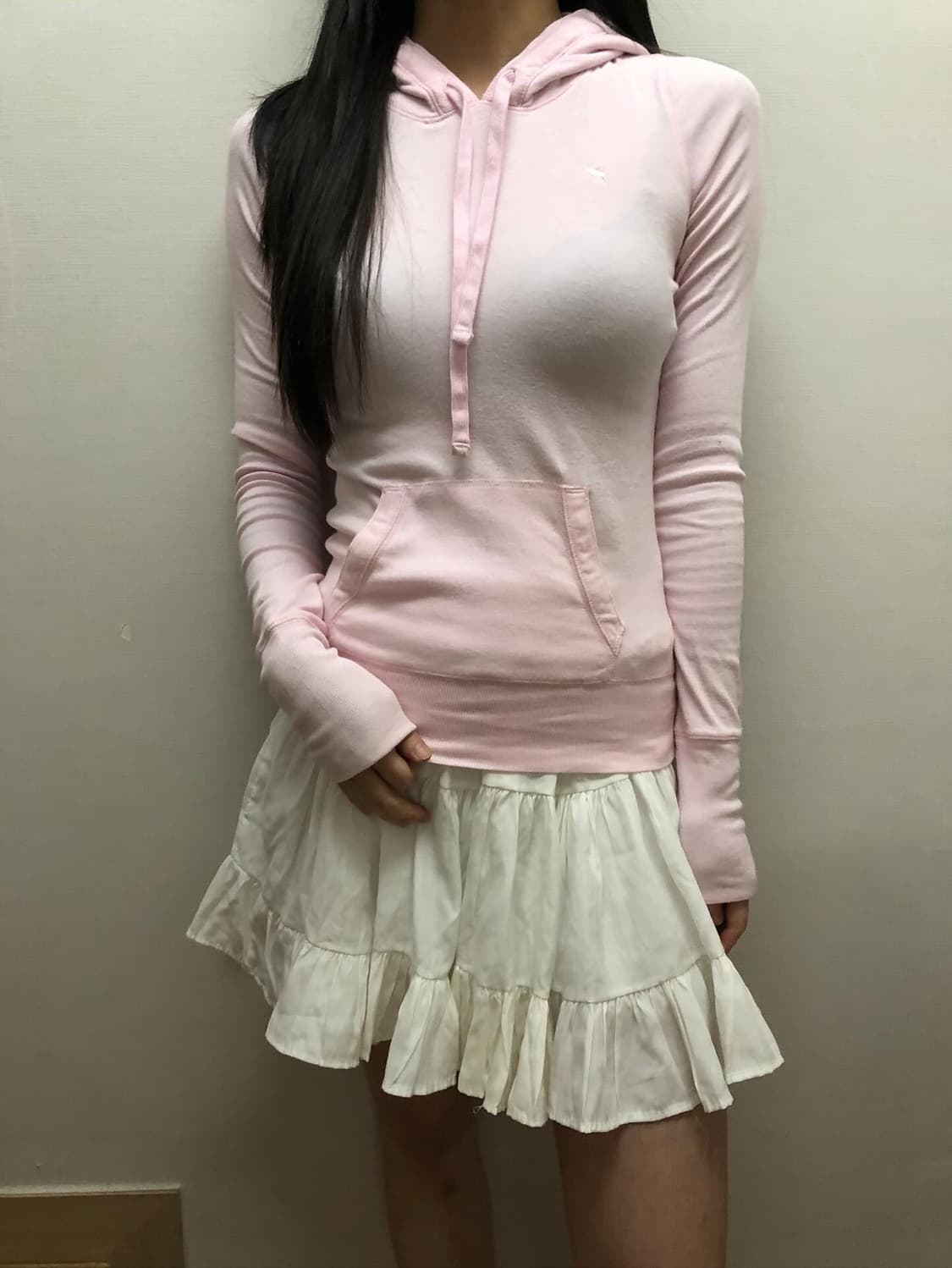 빈티지 아베크롬비 베이비핑크 후디 상품이미지3