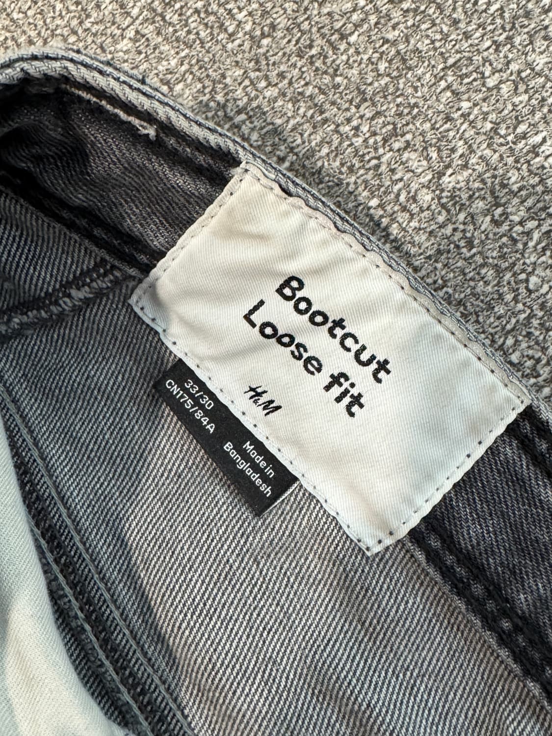 H&M 플레어 와이드 부츠컷 데님팬츠33/30 상품이미지2