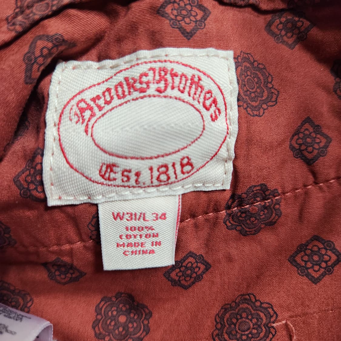 J141 [31] 브룩스브라더스 가먼트다이드 코튼 팬츠 상품이미지6