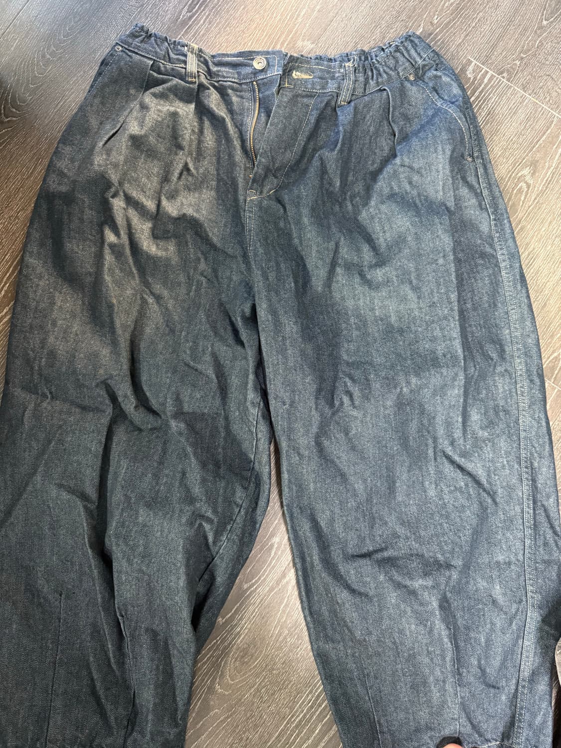 앵글런 스톤 빈티지 데님 벌룬 팬츠 상품이미지2