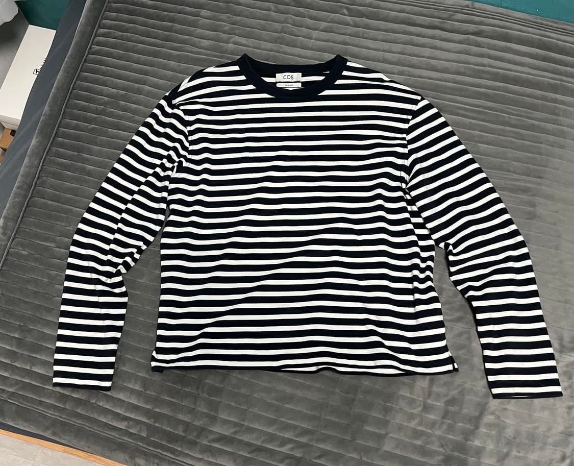코스 스트라이프 롱슬리브 네이비 상품이미지1
