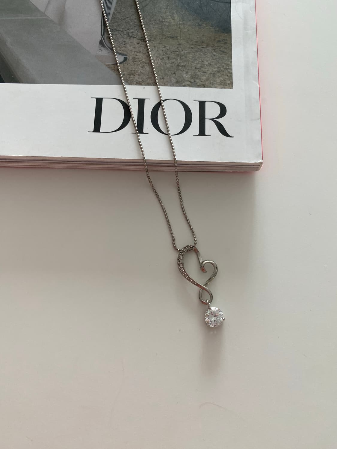 빈티지 하트 스톤 실버톤 목걸리 악세사리 주얼리 도매 상품이미지1