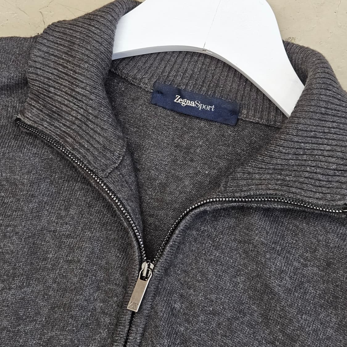 Zegna sport 제냐 스포츠 울 니트 반집업 M~L 상품이미지4