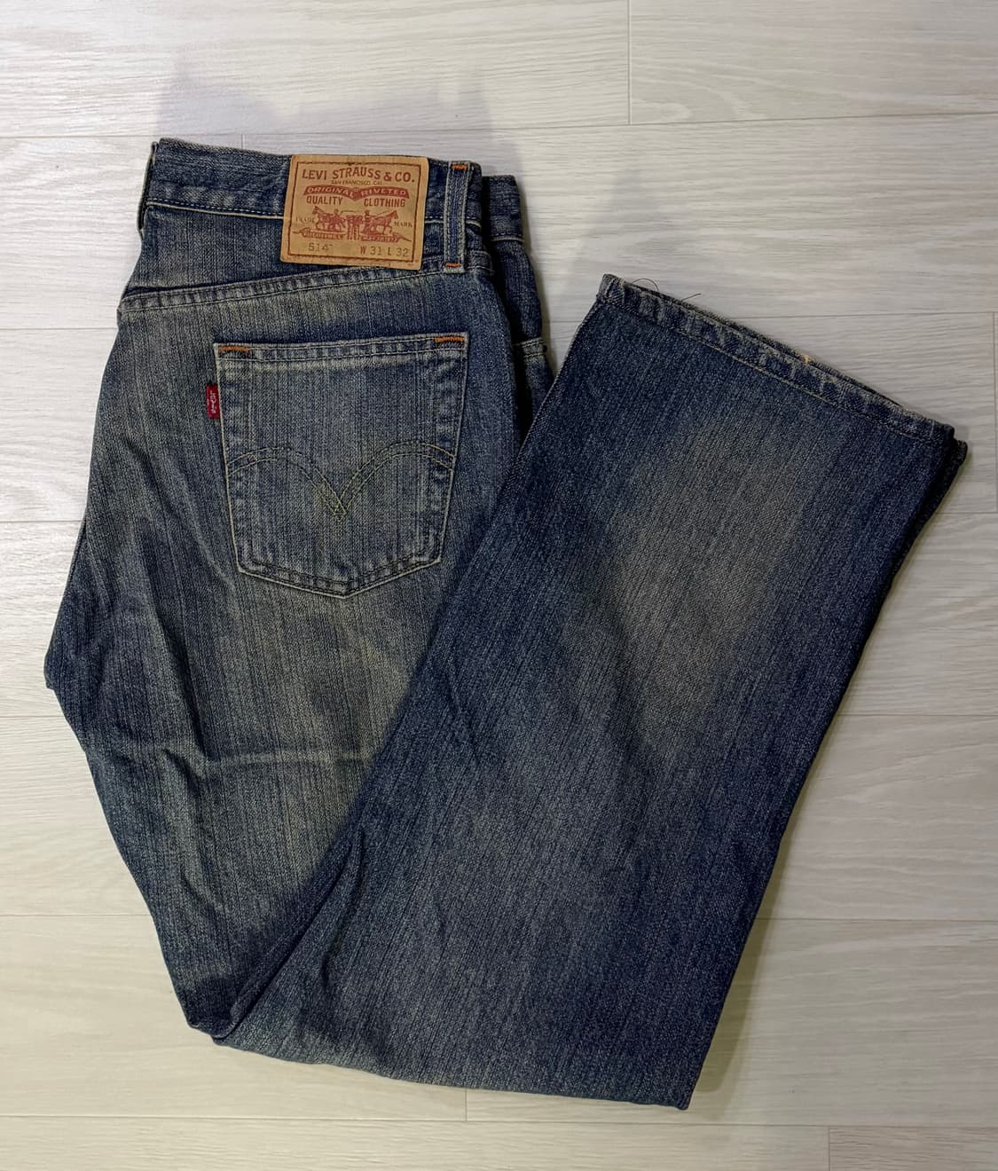 대장 리바이스 514 워싱 데님 팬츠 상품이미지1