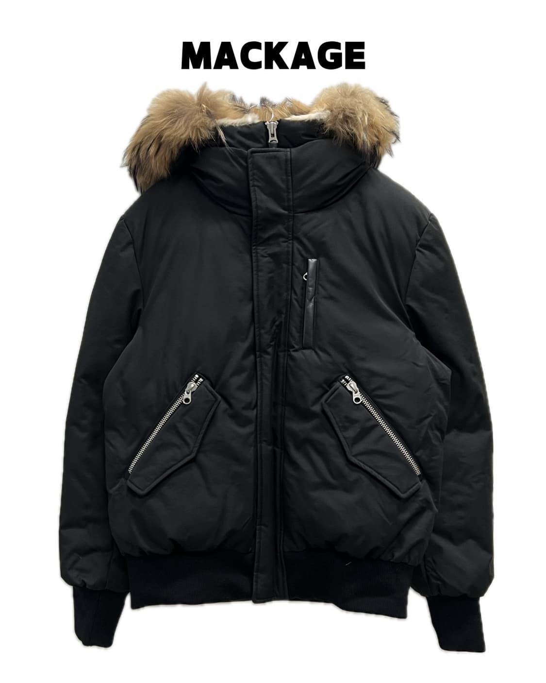 맥케이지 딕슨 16FW 투인원 노르딕 테크 다운 봄버 내츄럴 퍼 블랙 상품이미지1