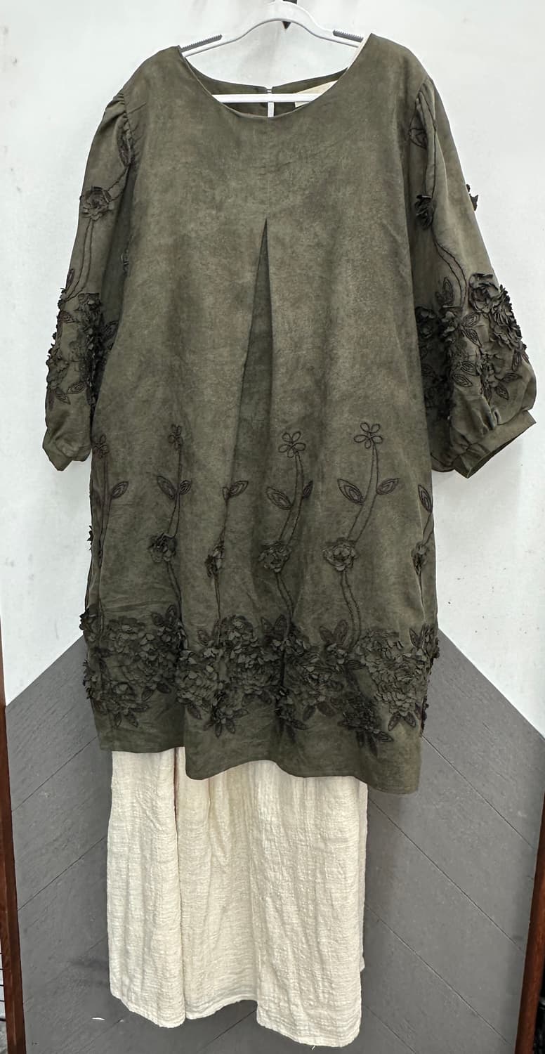 🍀하구미의 히피 코디세트🍀그런지 에스닉 플라워 원피스 레이어드 일본 상품이미지3