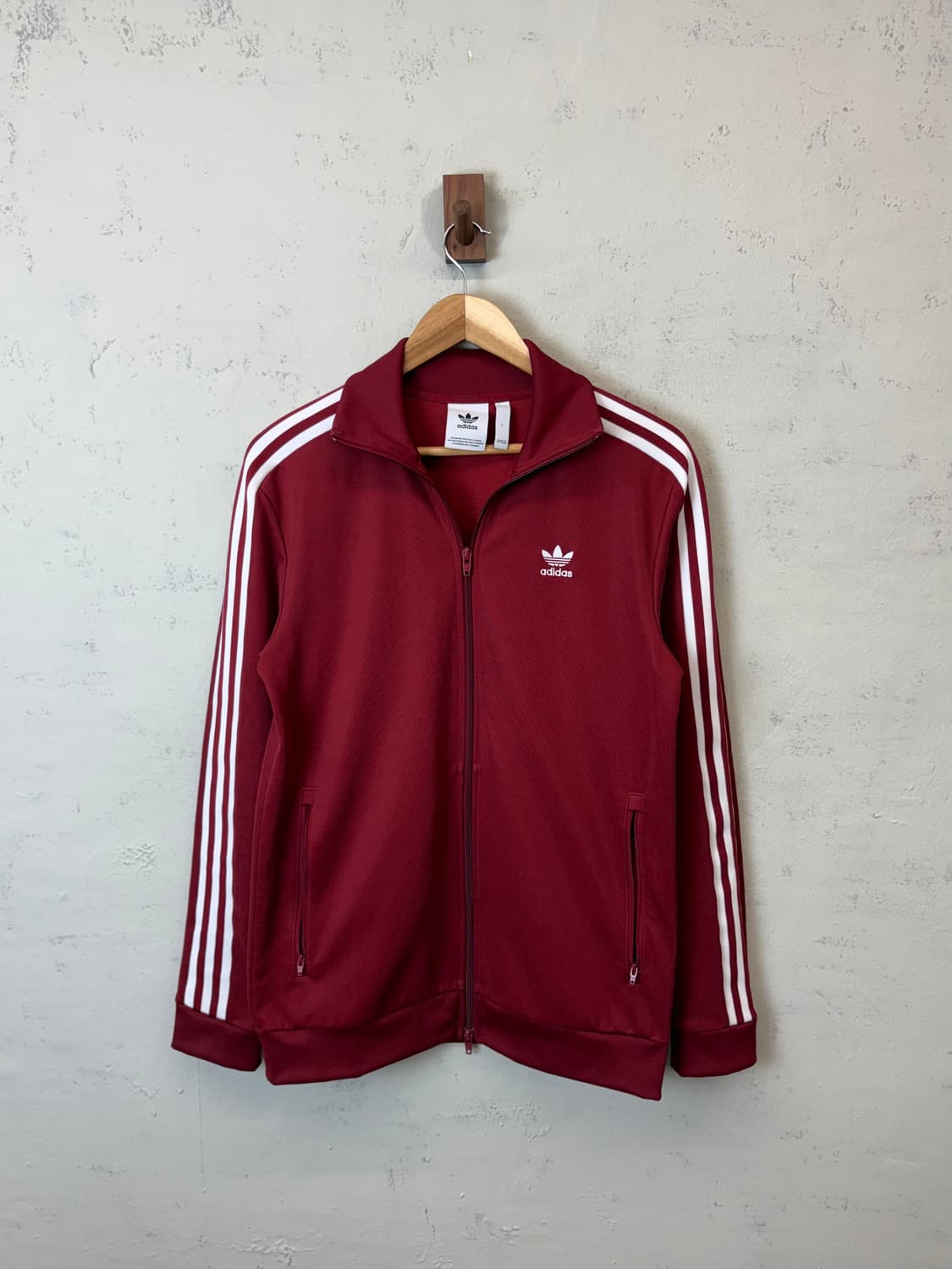 아디다스 베켄바우어 삼선 트랙탑 져지 버건디 상품이미지1