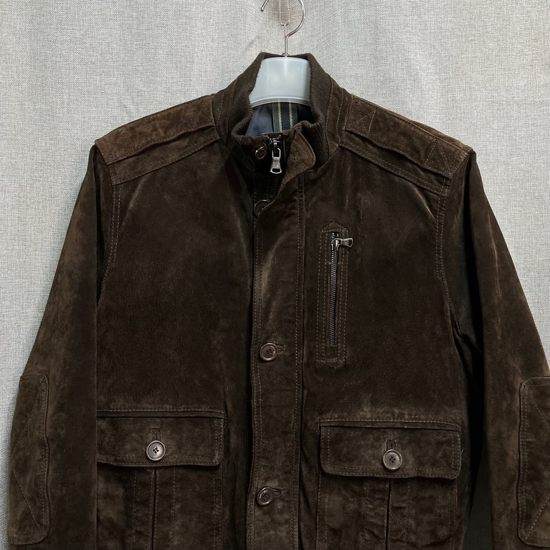 [S/95] H.E. BY MANGO 망고 리얼돈피가죽 스웨이드 자켓 상품이미지3