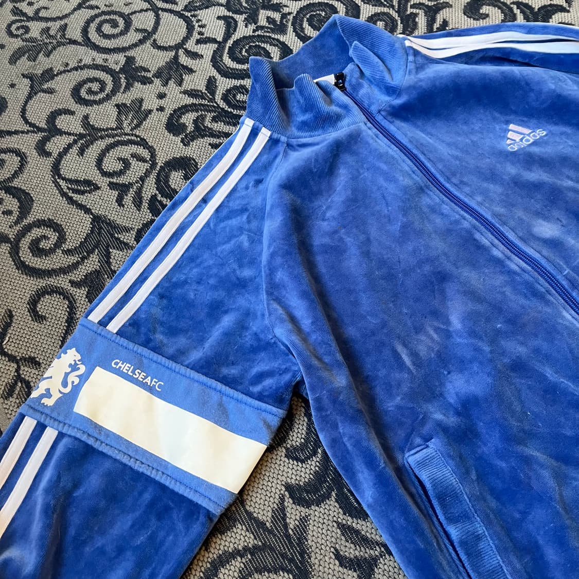 95 아디다스 첼시 벨벳 트랙탑 져지W2442 상품이미지3