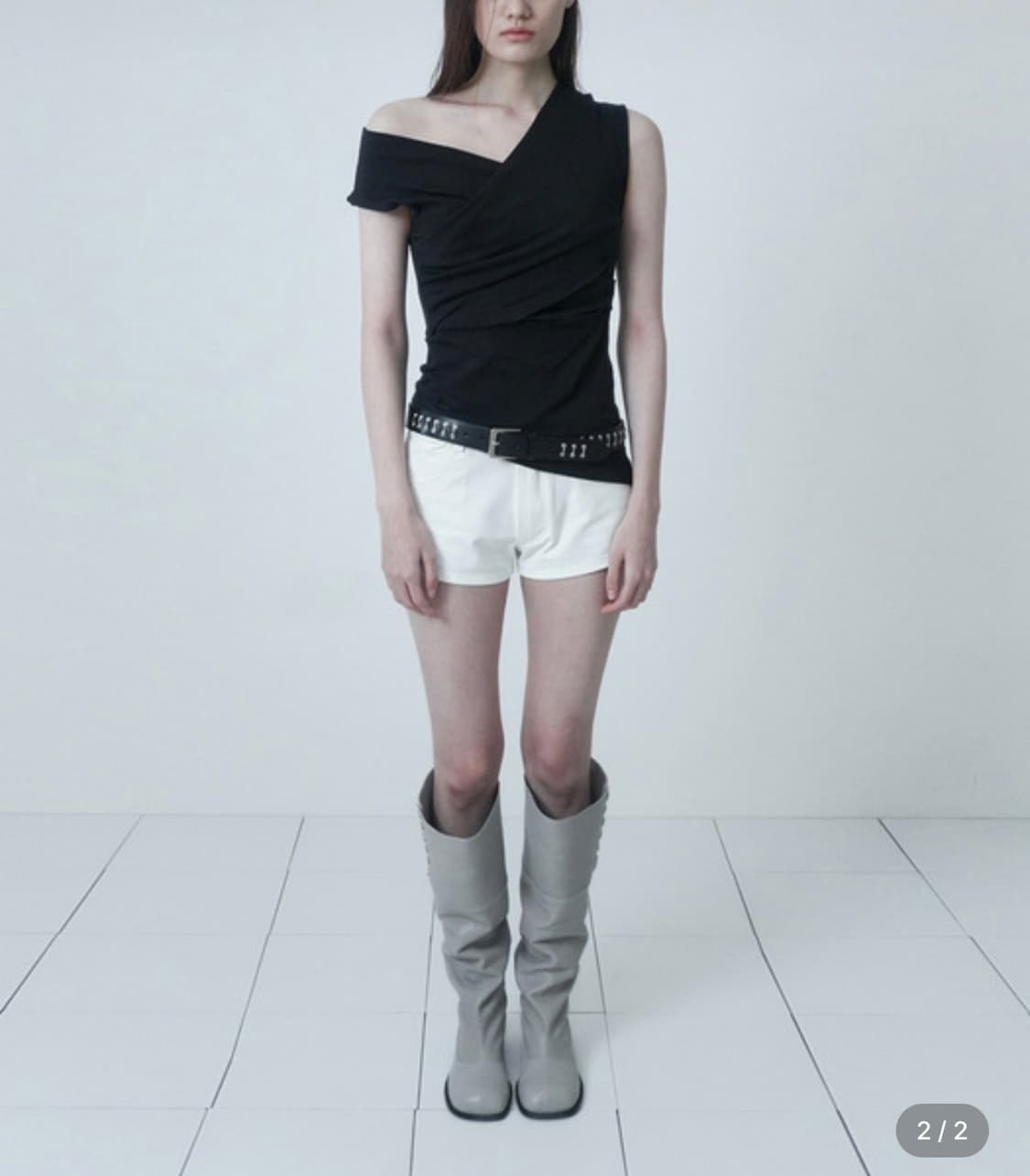 drape cross sleeveless 상품이미지1